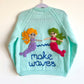 "Make Waves” Handmade Cardigan Size Approx 4-6 Years