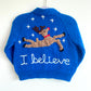 "I Believe” Handmade Cardigan Size Approx 2-3 Years