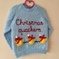 "Christmas Quackers" Handmade Jumper Size Approx 3-4 Years