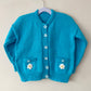 "Daisy Chain” Handmade Cardigan Size Approx 4-6 Years
