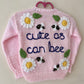 "Cute As Can Be" Handmade Cardigan Size Approx 1-2 Years