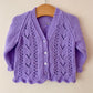 "Boo-tiful" Handmade Cardigan Size Approx 6-12 Months