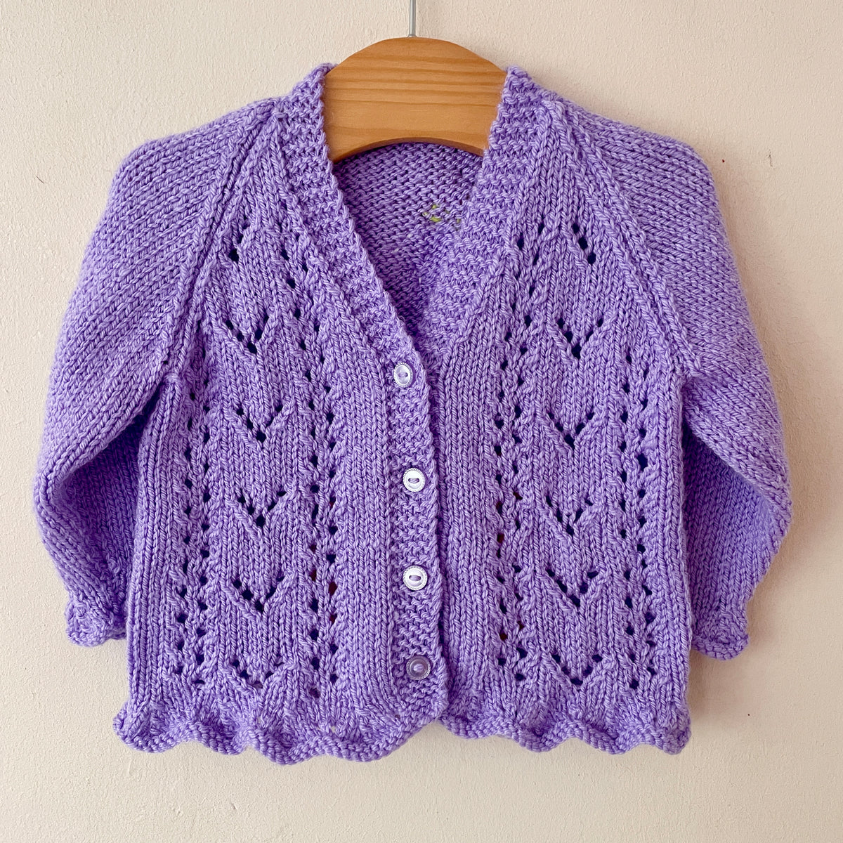 "Boo-tiful" Handmade Cardigan Size Approx 6-12 Months