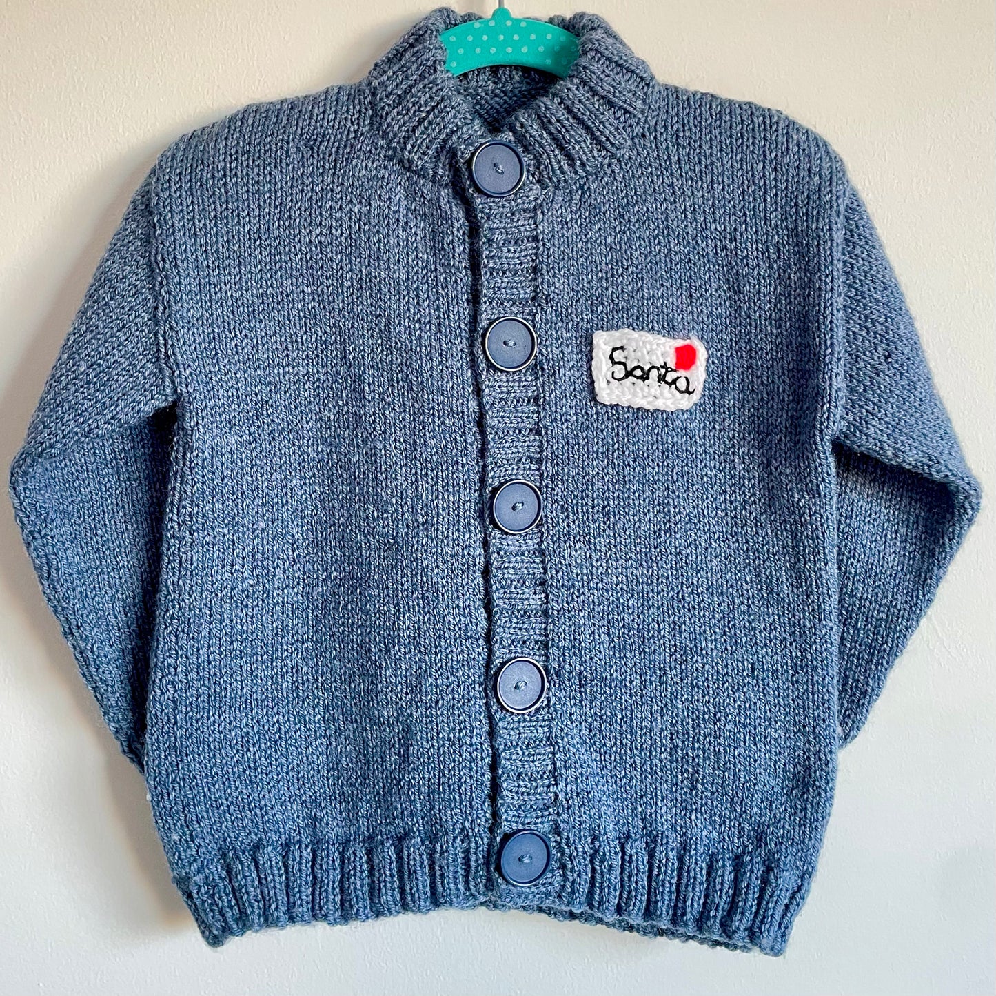 "Dear Santa" Handmade Cardigan Size Approx 2-3 Years