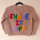 "Shake It Off" Handmade Cardigan Size Approx 6-8 Years