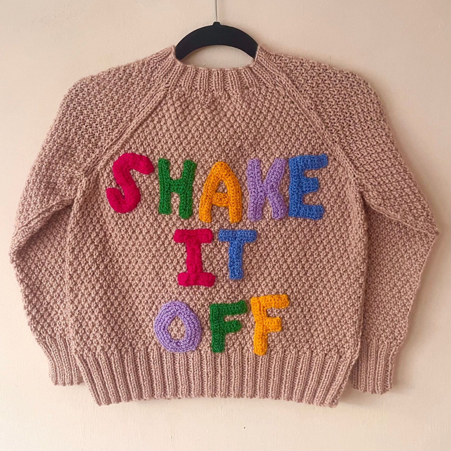 "Shake It Off" Handmade Cardigan Size Approx 6-8 Years