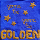 “Gonna Be Golden” Handmade Purple Cardigan Size Approx 4-6 Years