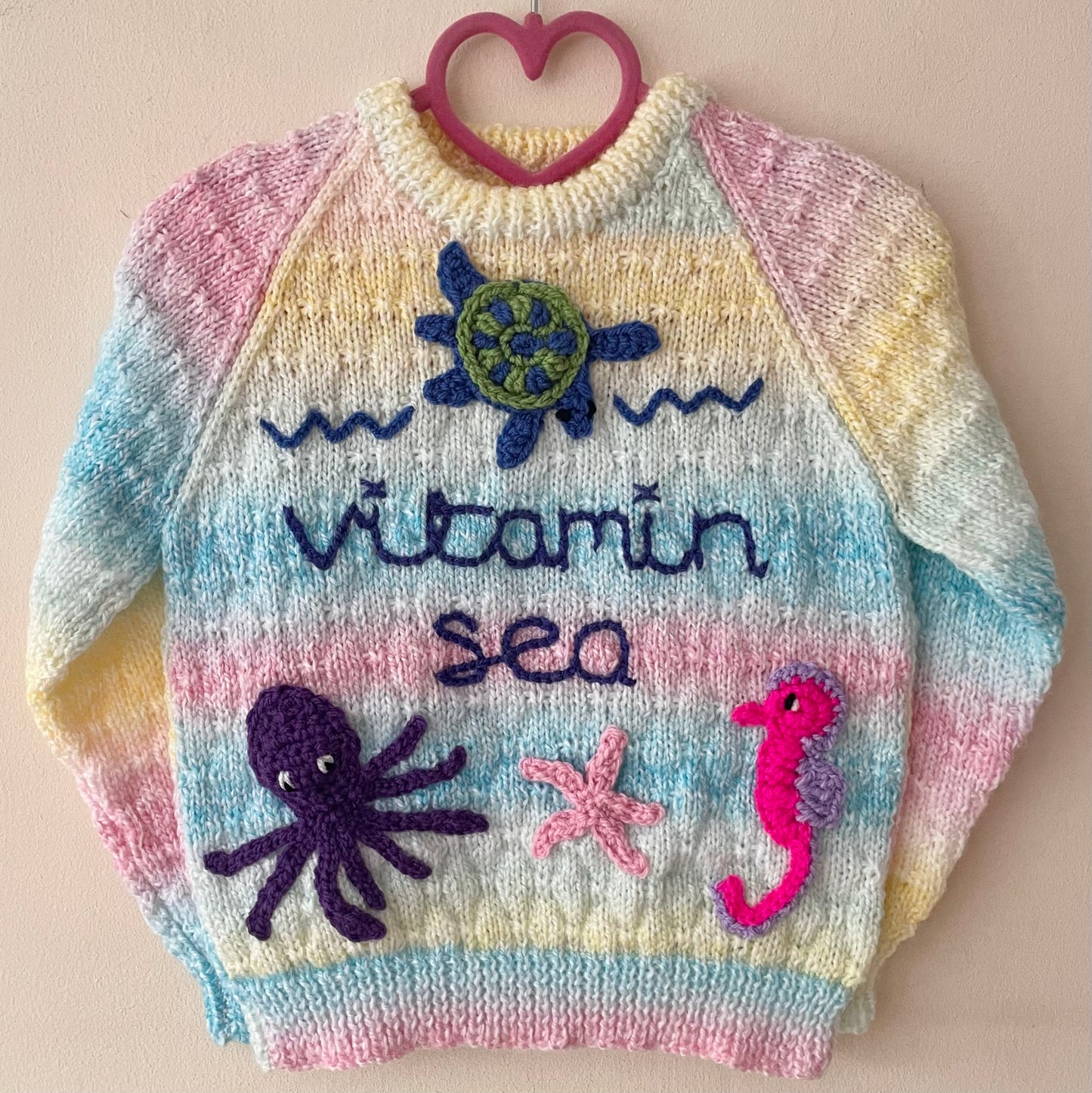 "Vitamin Sea" Handmade Jumper Size Approx 2-3 Years