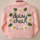 "Daisy Chain” Handmade Cardigan Size Approx 1-2 Years