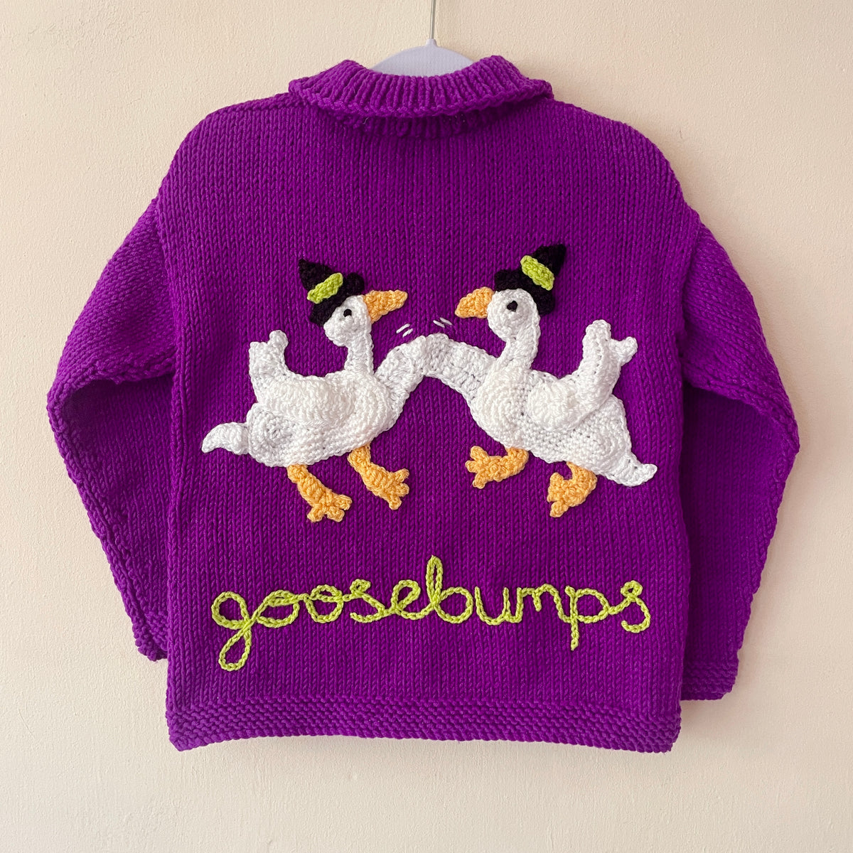 "Goosebumps" Handmade Cardigan Size Approx 3-5 Years