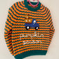 "Pumpkin Season" Handmade Jumper Size Approx 3-4 Years