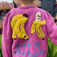 "Pick Of The Bunch” Handmade Cardigan Size Approx 4-6 Years