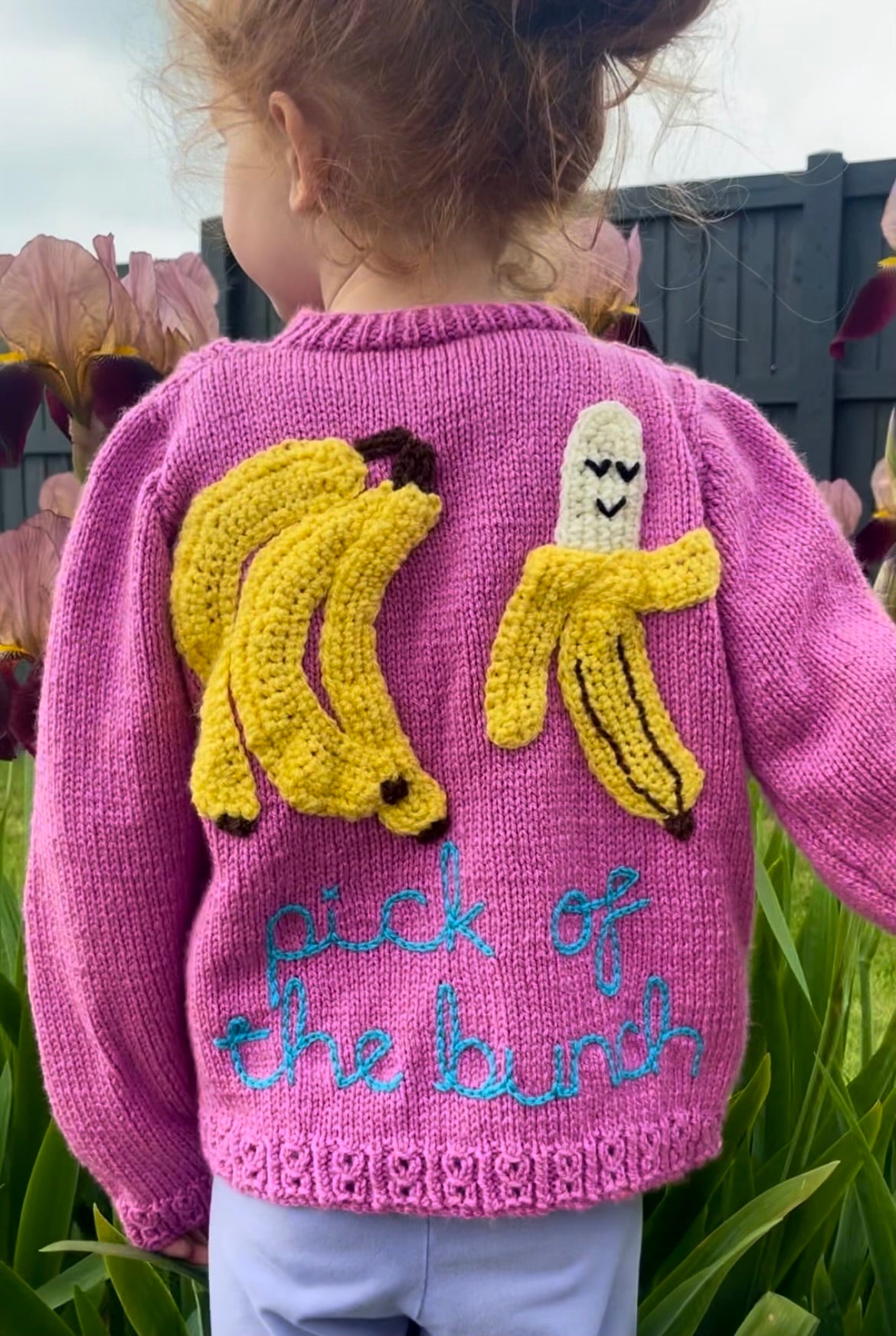 "Pick Of The Bunch” Handmade Cardigan Size Approx 4-6 Years