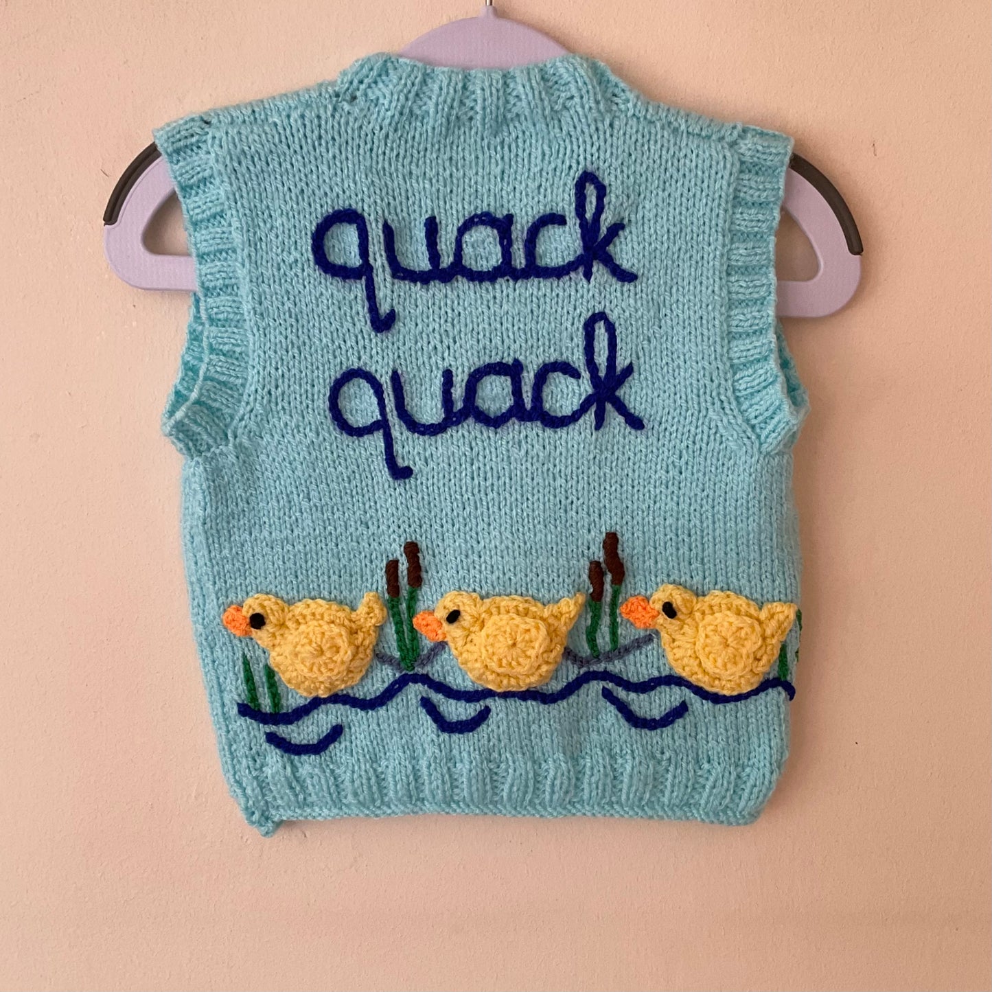 “Quack Quack” Handmade Waistcost Size Approx 1-2 Years