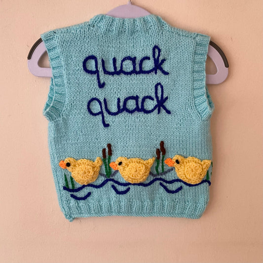 “Quack Quack” Handmade Waistcost Size Approx 1-2 Years