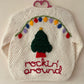 "Rockin' Around" Handmade Cardigan Size Approx 3-4 Years