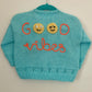 "Good Vibes" Handmade Cardigan Size Approx 6-12 Months