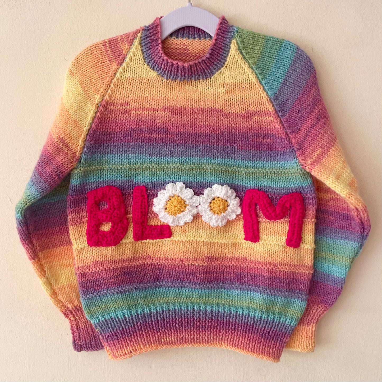 "Bloom" Handmade Jumper Size Approx 4-6 Years