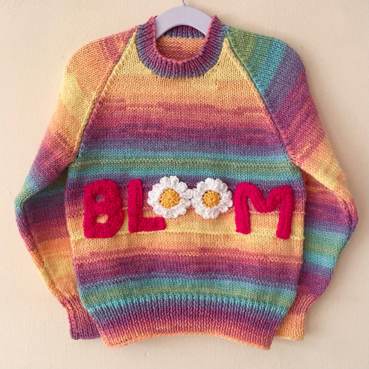 "Bloom" Handmade Jumper Size Approx 4-6 Years