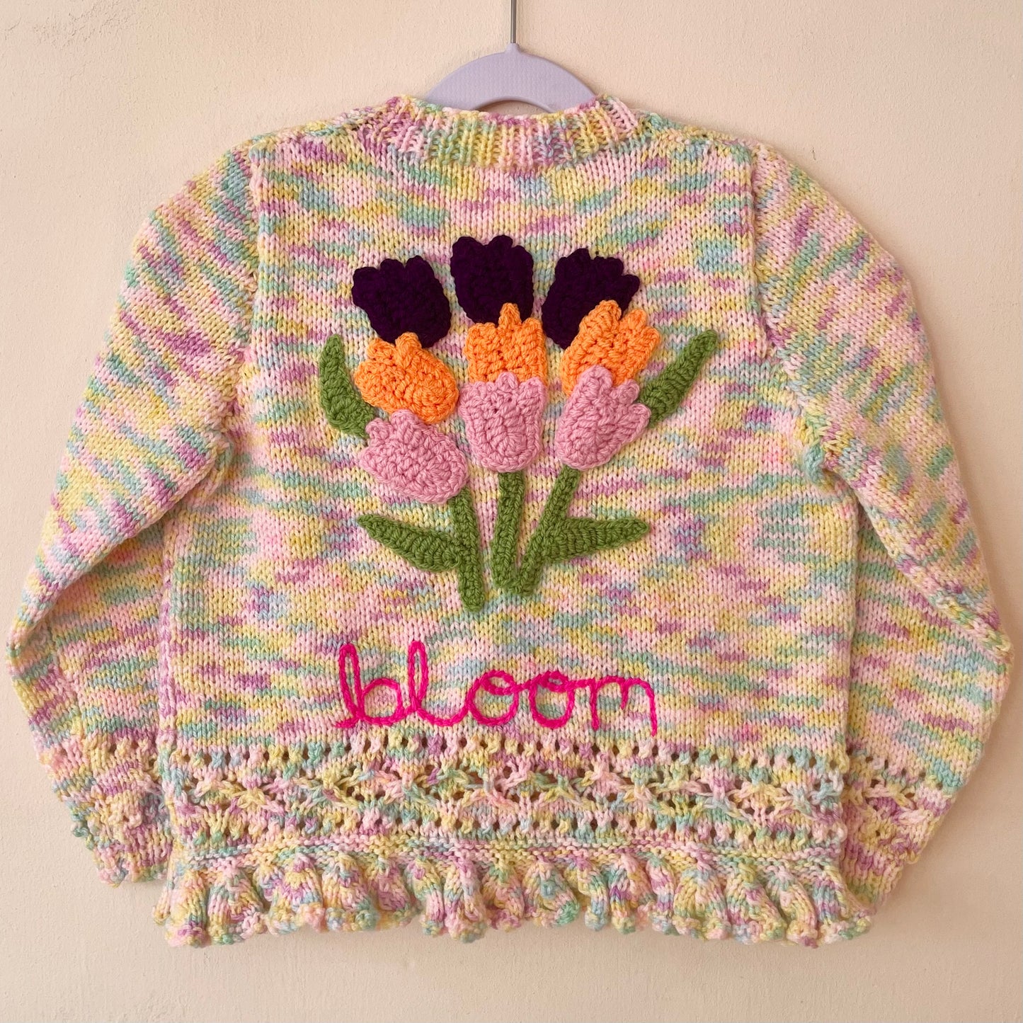 "Bloom" Handmade Jumper Size Approx 4-5 Years