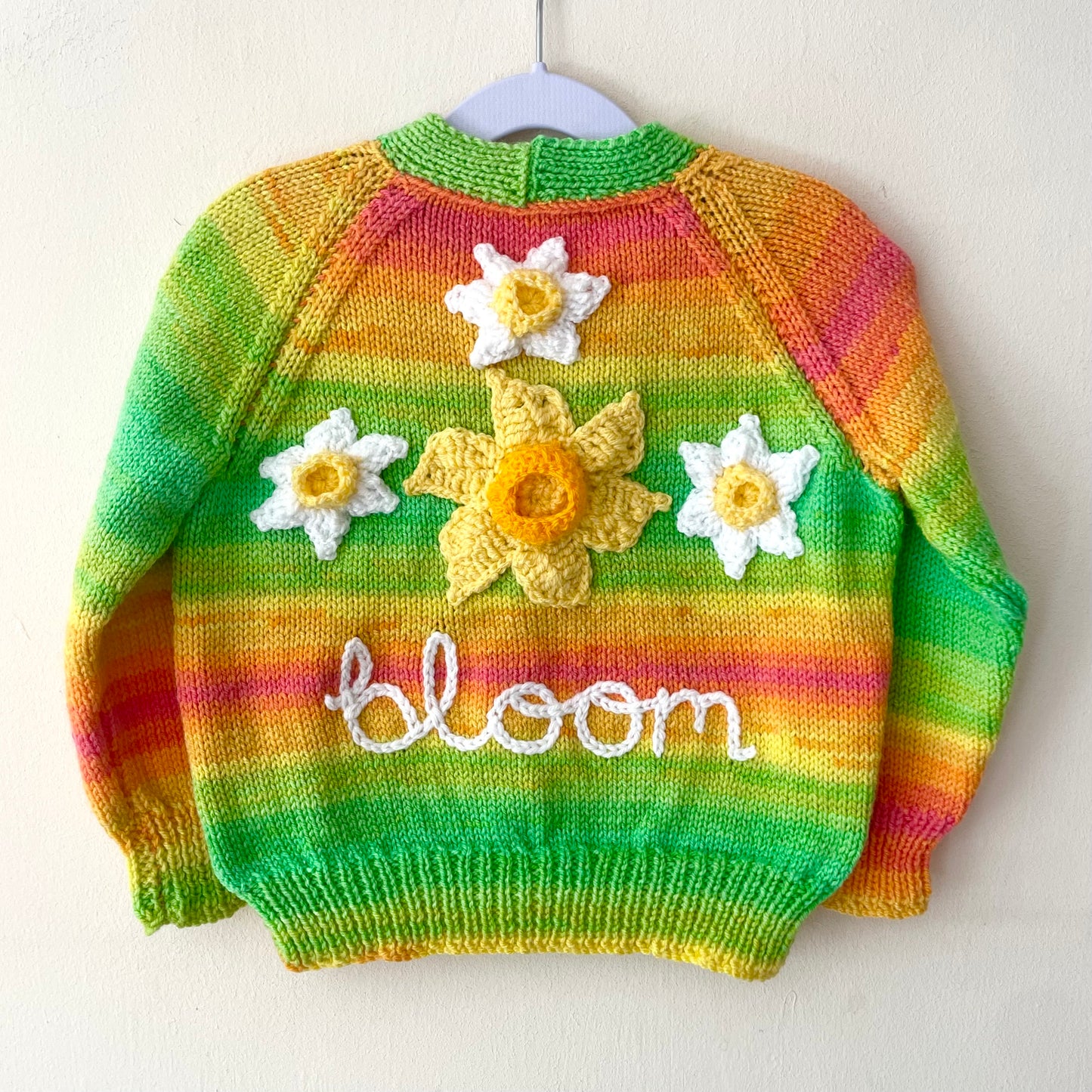 "Bloom” Handmade Cardigan Size Approx 3-4 Years