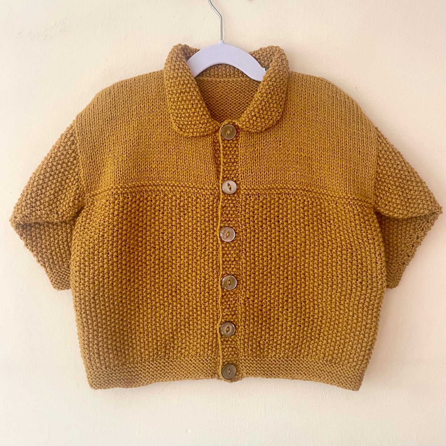 "Autumn Leaves” Handmade Cardigan Size Approx 3-4 Years