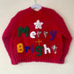 "Merry + Bright” Handmade Cardigan Size Approx 6-8 Years