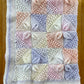 Large Pastel Floral Design Handmade Blanket