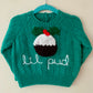 "Lil Pud" Handmade Jumper Size Approx 12-18 Months