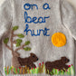 "On A Bear Hunt” Handmade Cardigan Size Approx 3-4 Years
