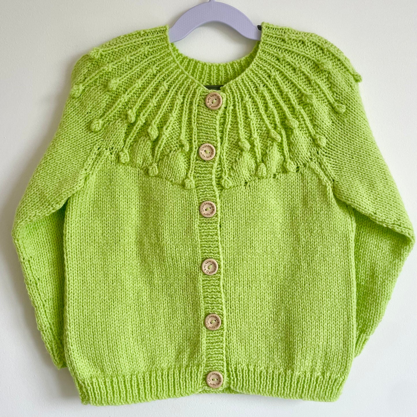 "Bee Happy” Handmade Cardigan Size Approx 3-5 Years