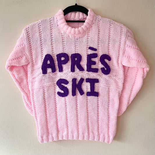 "APRES SKI" Handmade Jumper Size Approx 7-9 Years