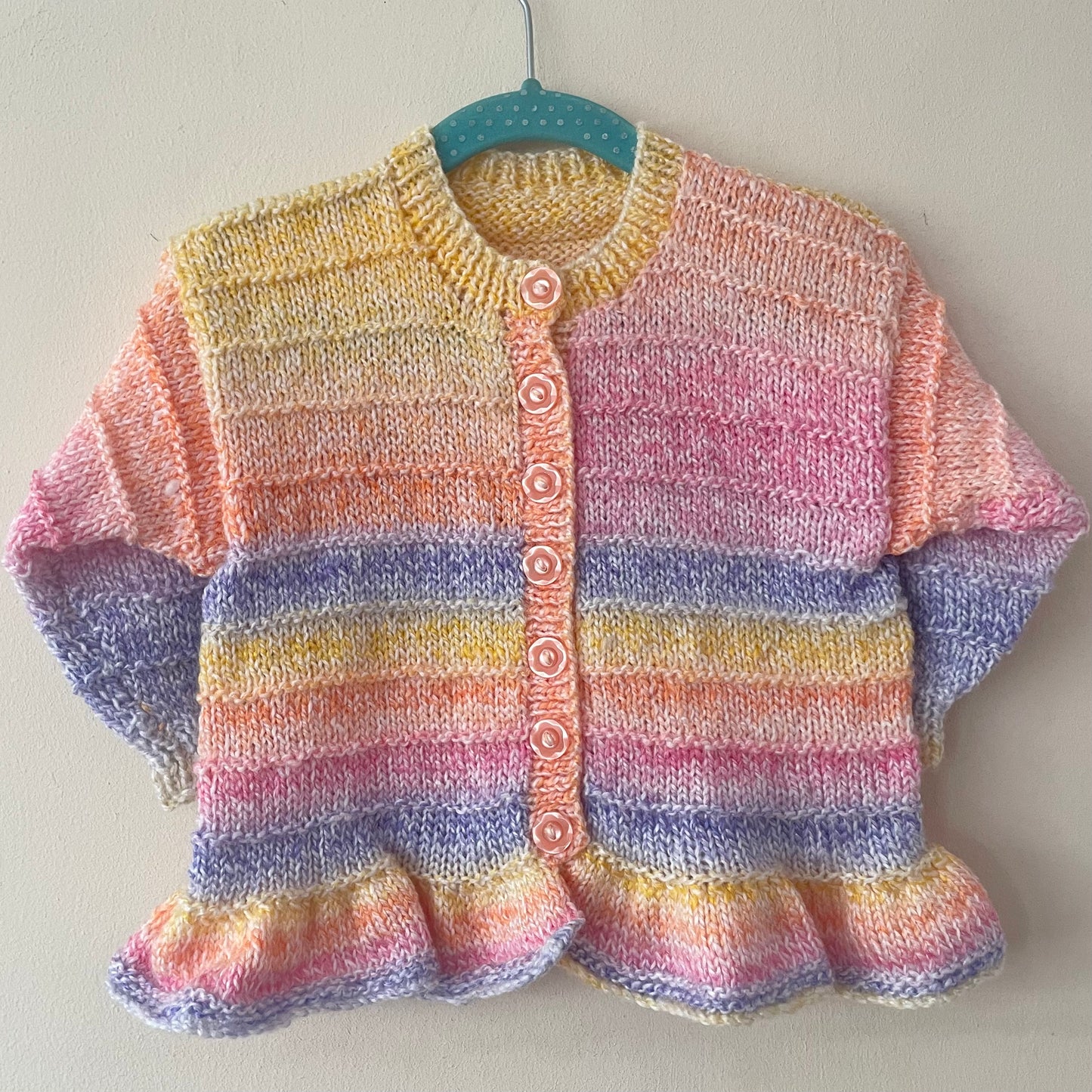 "Ocean Dream" Handmade Cardigan Size Approx 1-2 Years