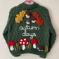"Autumn Days" Handmade Cardigan Size Approx 3-5 Years