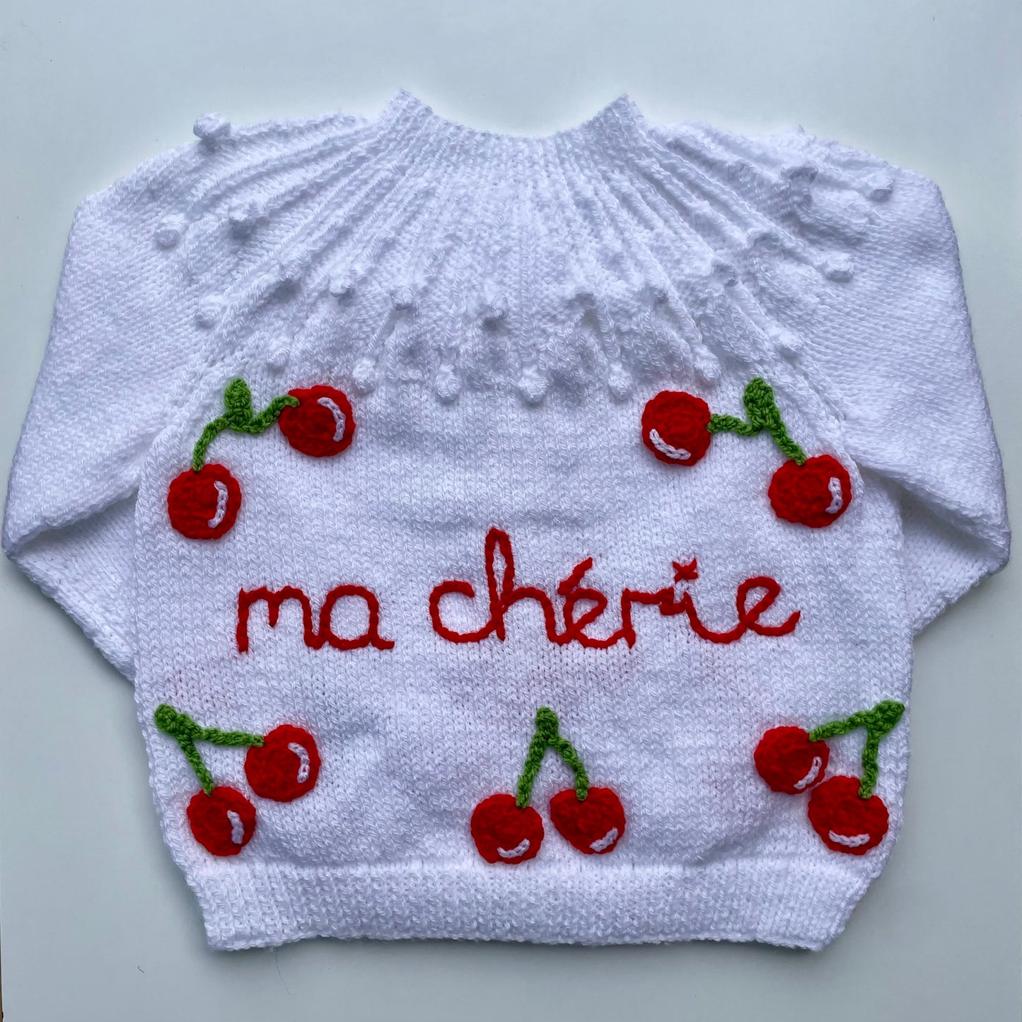 "Ma Cherie” Handmade Cardigan Size Approx 2-3 Years