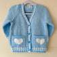 "Love Is All You Need” Handmade Cardigan Size Approx 3-4 Years