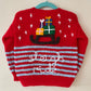 "Sleigh Ride" Handmade Cardigan Size Approx 2-3 Years