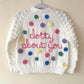 "Dotty About You” Handmade Cardigan Size Approx 2-4 Years