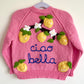 "Ciao Bella” Handmade Cardigan Size Approx 2-3 Years