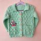 "Autumn Days" Handmade Cardigan Size Approx 3-5 Years