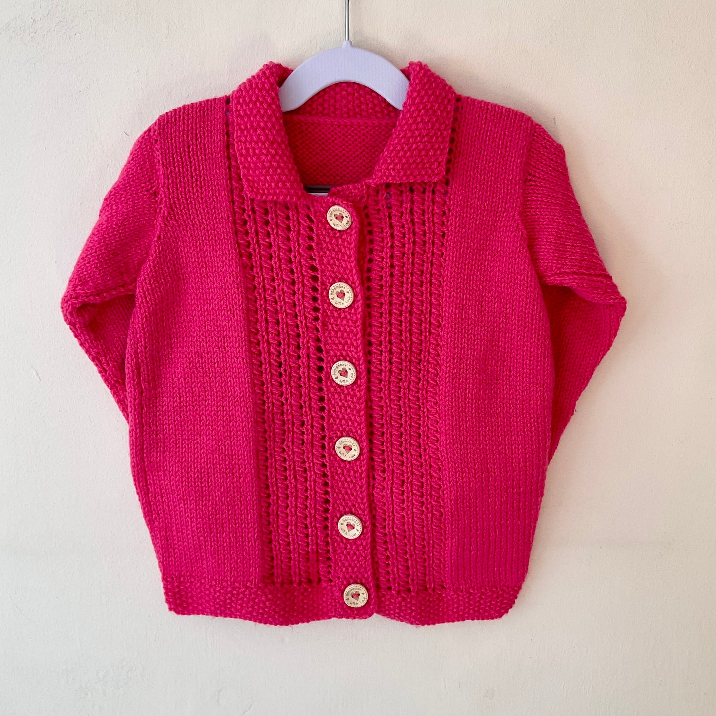 “Baa Baa” Handmade Cardigan Size Approx 3-5 Years
