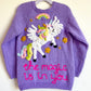 "The Magic Is In You” Handmade Cardigan Size Approx 4-6 Years