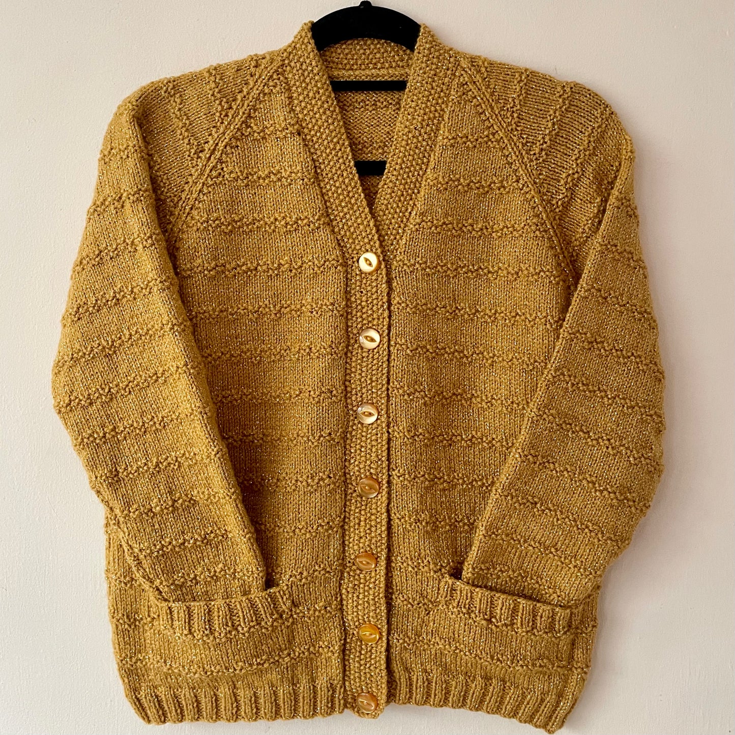 “You Go Glen Coco” Ladies Handmade Cardigan Size Approx UK 10-12