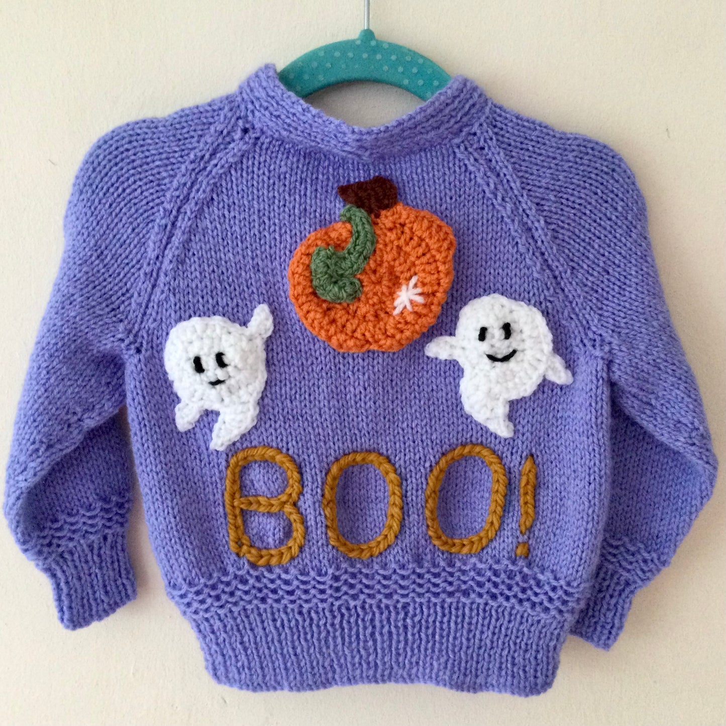 "BOO!” Handmade Cardigan Size Approx 6-18 Months