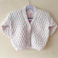 "Je T'aime” Handmade Cardigan Size Approx 18 Months - 2.5 Years