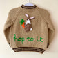 "Hop To It" Handmade Jumper Size Approx 2-3 Years