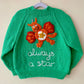 "Always A Star" Handmade Jumper Size Approx 4-6 Years