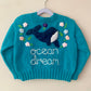 "Ocean Dream” Handmade Cardigan Size Approx 4-5 Years