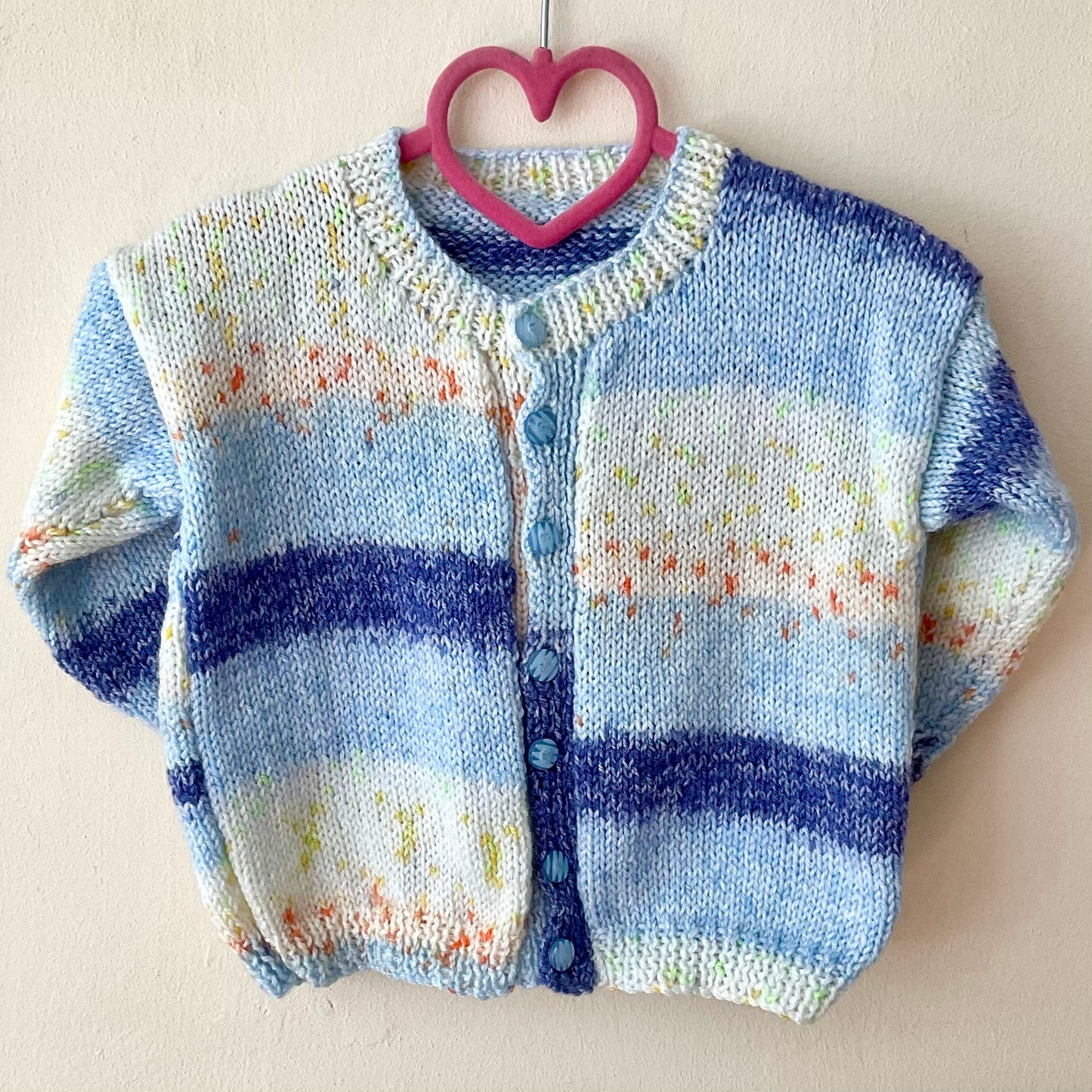 "Ice Lolly Club” Handmade Cardigan Size Approx 1-2 Years