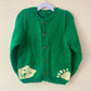 “On A Bear Hunt” Handmade Cardigan Size Approx 3-5 Years